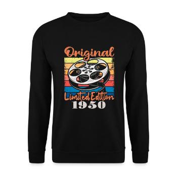 Original limited edition of 1950 - Unisex Sweatshirt - black - Front - Alina (178cm) & Michal (187cm)