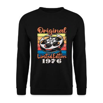 Original limitierte Auflage von 1976 - Unisex Pullover - Schwarz - Vorne - Alina (178cm) & Michal (187cm)