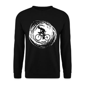 Kreis - Radfahren - (3) - Unisex Pullover - Schwarz - Vorne - Alina (178cm) & Michal (187cm)