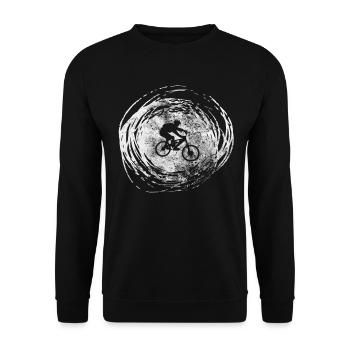 Kreis - Radfahren - (4) - Unisex Pullover - Schwarz - Vorne - Alina (178cm) & Michal (187cm)