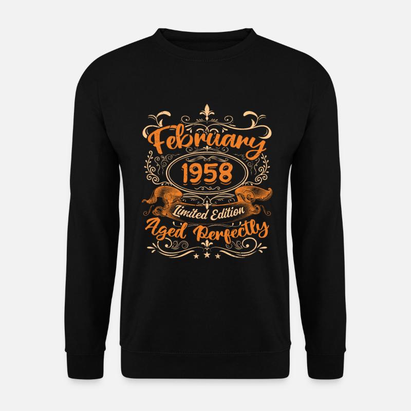 February 1958 | Aged Perfectly - Unisex Sweatshirt - black