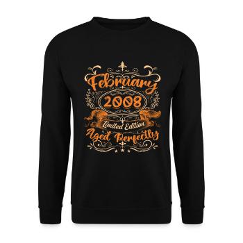 February 2008 | Aged Perfectly - Unisex Sweatshirt - black - Front - Alina (178cm) & Michal (187cm)