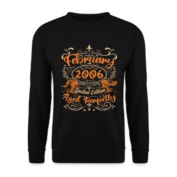 February 2006 | Aged Perfectly - Unisex Sweatshirt - black - Front - Alina (178cm) & Michal (187cm)