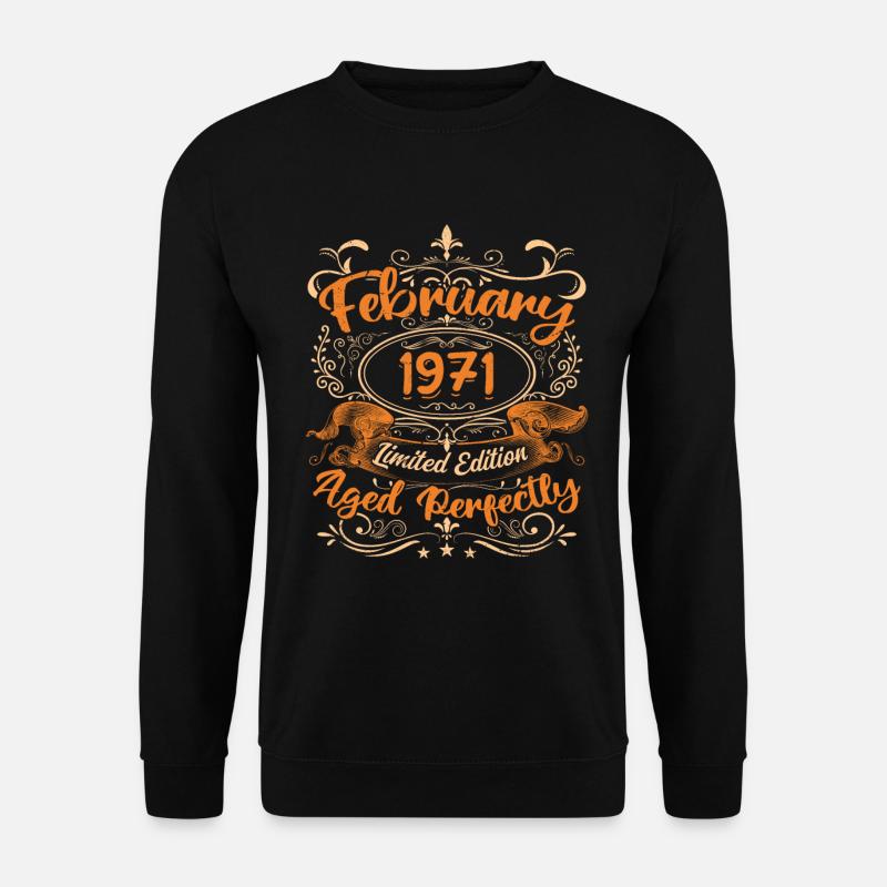 February 1971 | Aged Perfectly - Unisex Sweatshirt - black