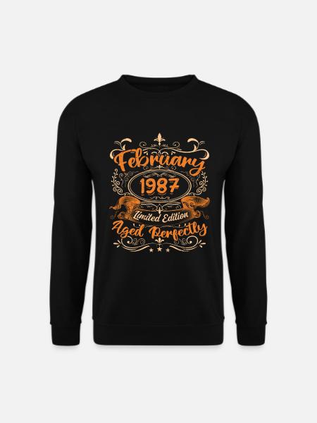 February 1987 | Aged Perfectly - Unisex Sweatshirt - black