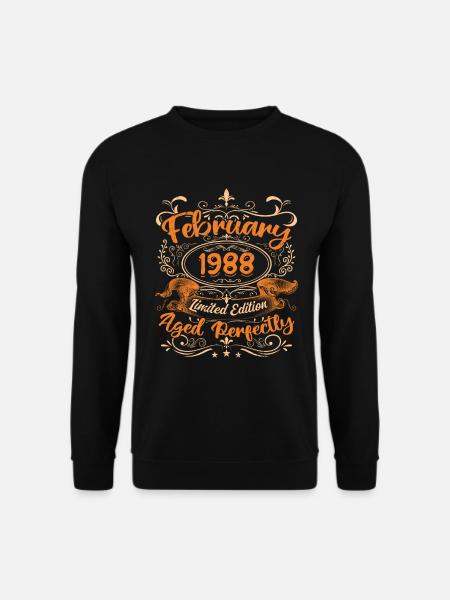 February 1988 | Aged Perfectly - Unisex Sweatshirt - black