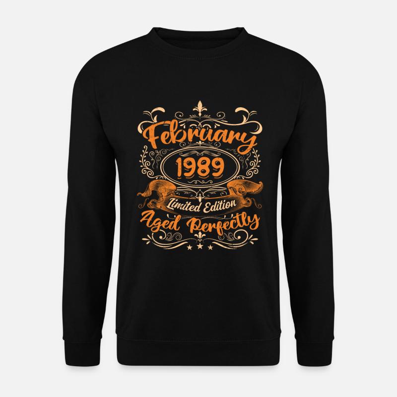February 1989 | Aged Perfectly - Sweat-shirt Unisexe - noir