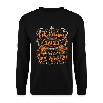 February 2022 | Aged Perfectly - Unisex Sweatshirt - black - Front - Alina (178cm) & Michal (187cm)
