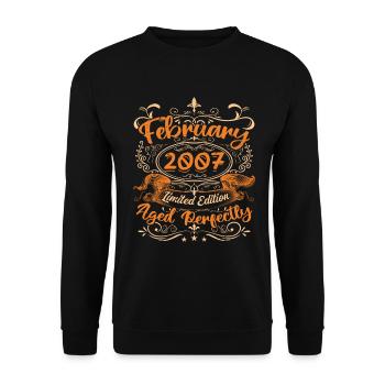 February 2007 | Aged Perfectly - Unisex Sweatshirt - black - Front - Alina (178cm) & Michal (187cm)