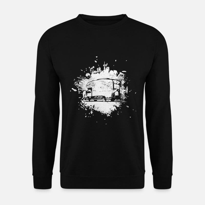 Splashing water - Camping Van - - Unisex Sweatshirt - black