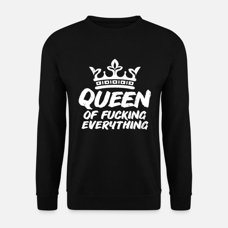 Lustiger Spruch Schwarzer Humor - Unisex Pullover - Schwarz