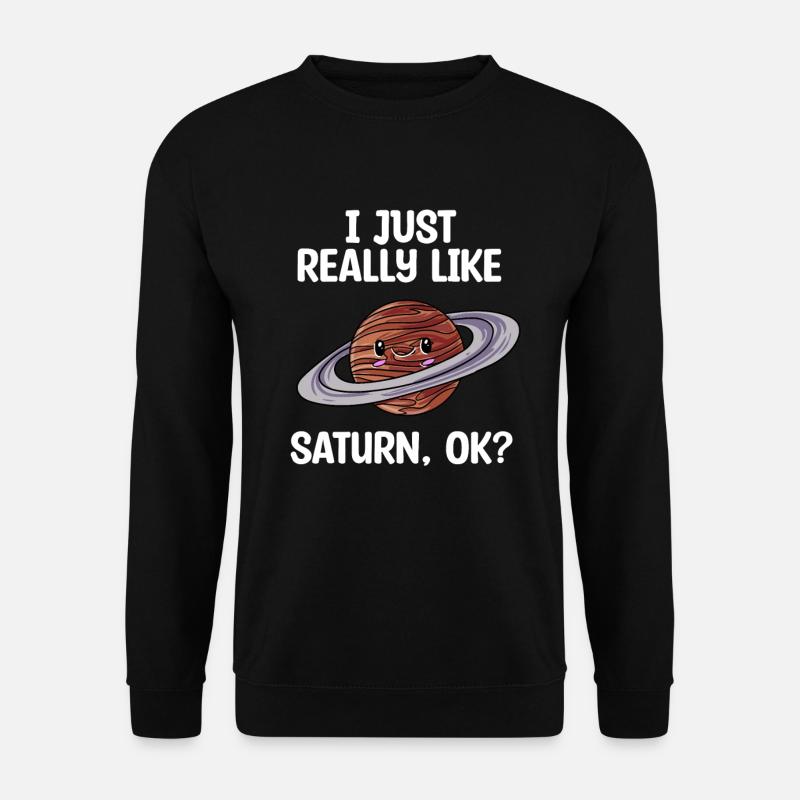 Saturn - Unisex Pullover - Schwarz