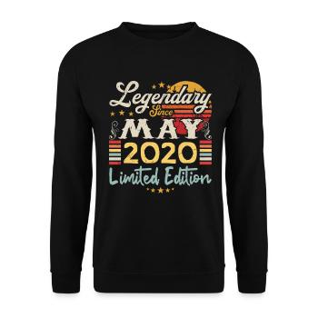 Legendary since May 2020 Limited Edition - Sweat-shirt Unisexe - noir - Devant - Alina (178cm) & Michal (187cm)