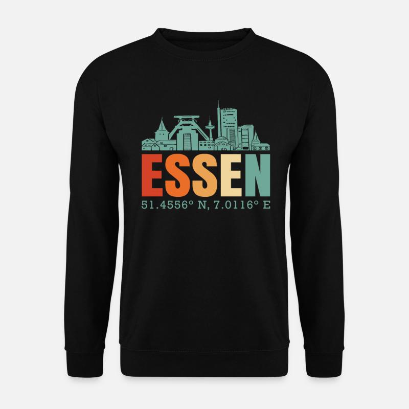 Essen - Unisex Pullover - Schwarz