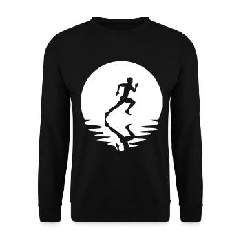 Cercle et réflexion - Course à pied - - Sweat-shirt Unisexe - noir - Devant - Alina (178cm) & Michal (187cm)
