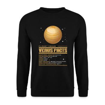 Venus - Unisex Sweatshirt - black - Front - Alina (178cm) & Michal (187cm)