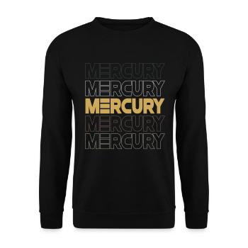 Mercury - Unisex Sweatshirt - black - Front - Alina (178cm) & Michal (187cm)