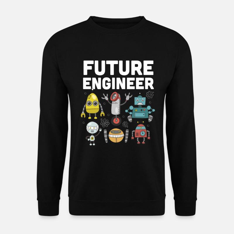 Roboter - Unisex Pullover - Schwarz