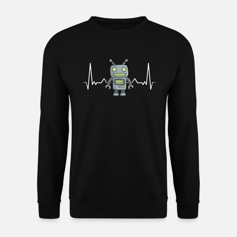 Roboter - Unisex Pullover - Schwarz