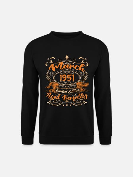 March 1951 | Aged Perfectly - Unisex Sweatshirt - black