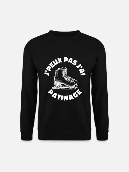 J'peux Pas J'ai Patinage - Sweat-shirt Unisexe - noir