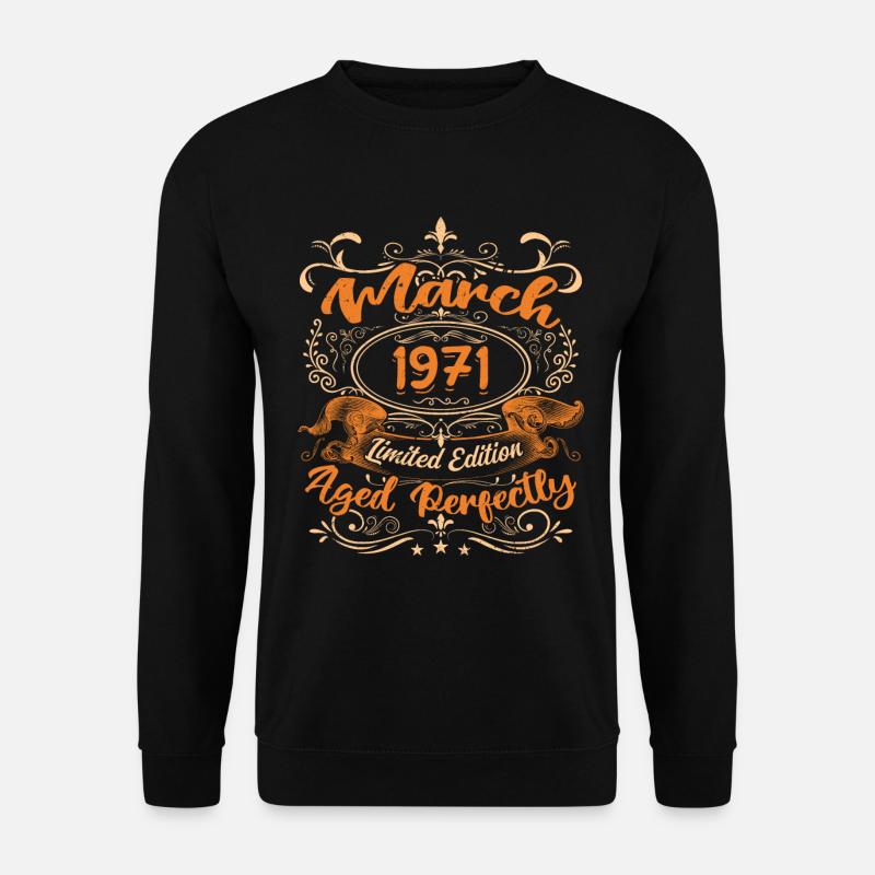 March 1971 | Aged Perfectly - Unisex Sweatshirt - black