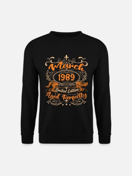 March 1989 | Aged Perfectly - Unisex Sweatshirt - black