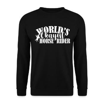 Le cavalier le plus correct du monde - - Sweat-shirt Unisexe - noir - Devant - Alina (178cm) & Michal (187cm)