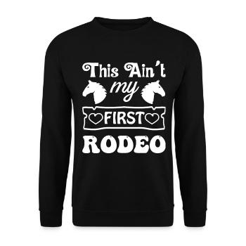 Ce n’est pas mon premier Rodeo 1 - - Sweat-shirt Unisexe - noir - Devant - Alina (178cm) & Michal (187cm)