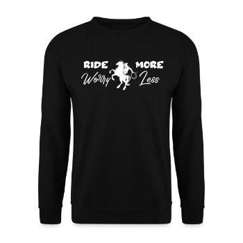 Roulez plus, souciez-vous moins 2 - - Sweat-shirt Unisexe - noir - Devant - Alina (178cm) & Michal (187cm)
