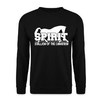 Étalon fantôme de Cimarron - - Sweat-shirt Unisexe - noir - Devant - Alina (178cm) & Michal (187cm)