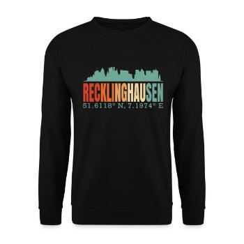 Recklinghausen - Unisex Pullover - Schwarz - Vorne - Alina (178cm) & Michal (187cm)