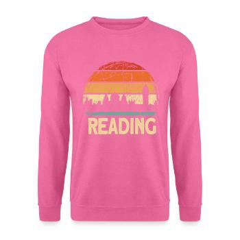 Lecture - Sweat-shirt Unisexe - rose - Devant