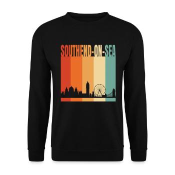 Southend-On-Sea - Sweat-shirt Unisexe - noir - Devant - Alina (178cm) & Michal (187cm)