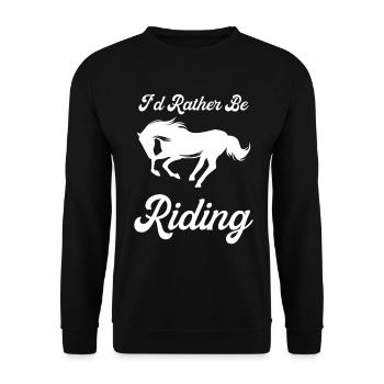 Je préférerais rouler 2 - - Sweat-shirt Unisexe - noir - Devant - Alina (178cm) & Michal (187cm)