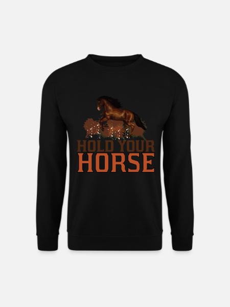 Gardez votre cheval 1 - - Sweat-shirt Unisexe - noir