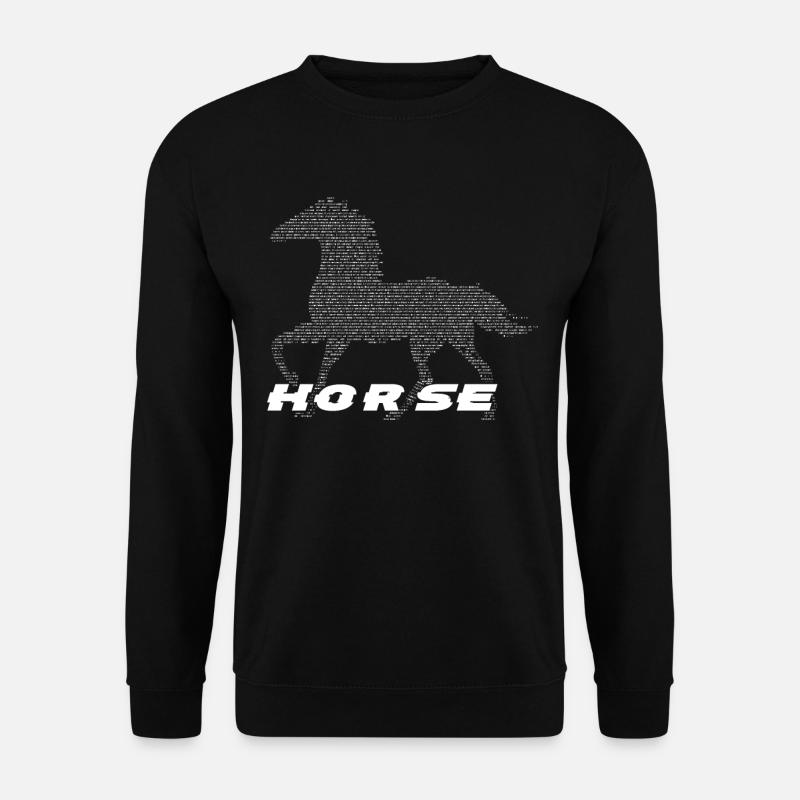Pferd 6 - - Unisex Pullover - Schwarz