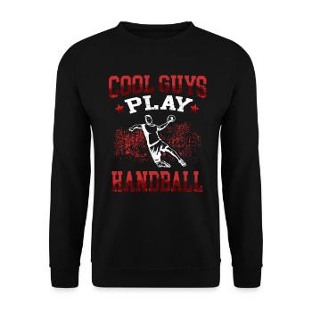 préfère jouer au handball Joueur de handball - Sweat-shirt Unisexe - noir - Devant - Alina (178cm) & Michal (187cm)