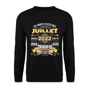 Les légendes sont nées en avril 2022 Cadeau - Sweat-shirt Unisexe - noir - Devant - Alina (178cm) & Michal (187cm)