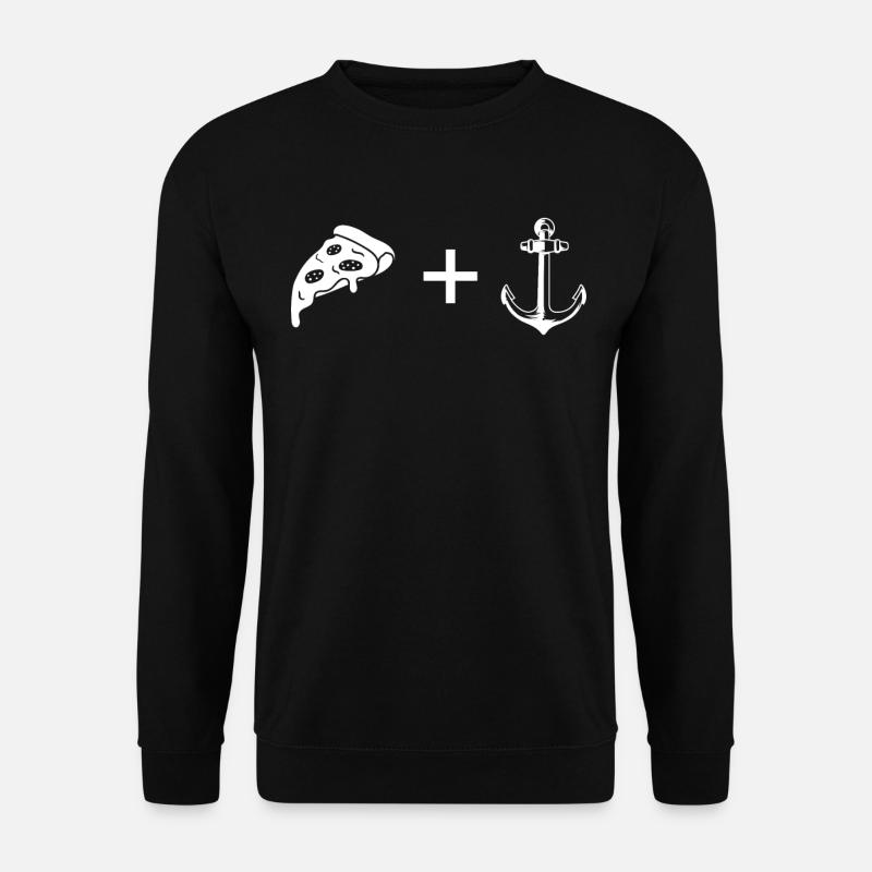 Pizza - Anker - - Sweat-shirt Unisexe - noir
