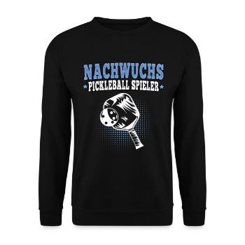 Pickelball Nachwuchs Pickleball Spieler - Unisex Pullover - Schwarz - Vorne - Alina (178cm) & Michal (187cm)