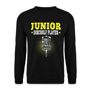 Disc Golf Junior Disc Golfer Disc Golf - Unisex Sweatshirt - black - Front - Alina (178cm) & Michal (187cm)