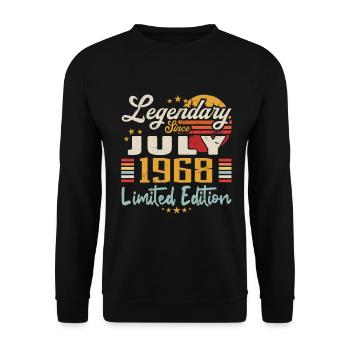 July 1968 Anniversary - Limited Edition | 1968 - Unisex Sweatshirt - black - Front - Alina (178cm) & Michal (187cm)