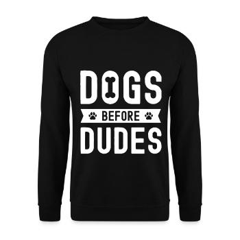 Chiens devant les ducats - Sweat-shirt Unisexe - noir - Devant - Alina (178cm) & Michal (187cm)