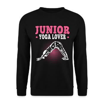 Jeunes amateurs de yoga méditation Namasté - Sweat-shirt Unisexe - noir - Devant - Alina (178cm) & Michal (187cm)