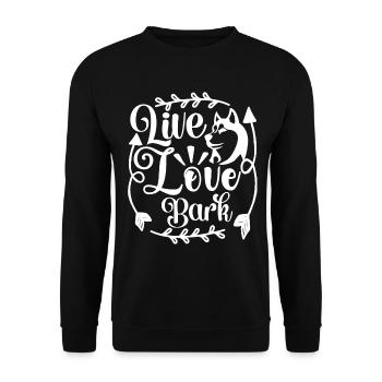 Life Love Barking - - Sweat-shirt Unisexe - noir - Devant - Alina (178cm) & Michal (187cm)