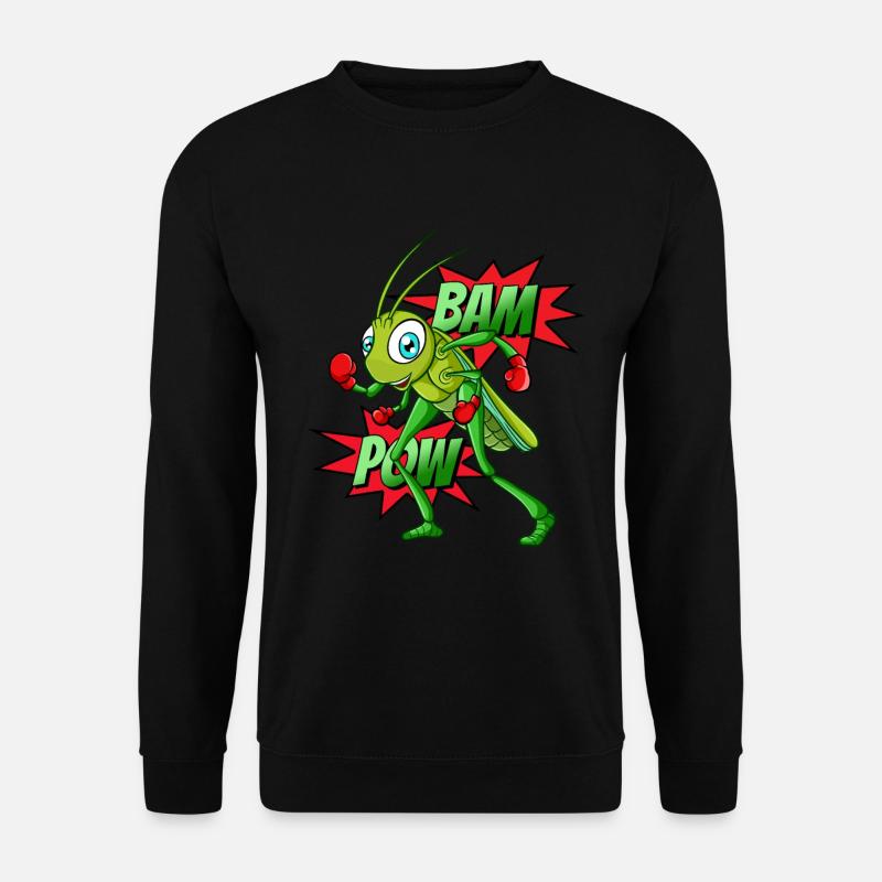 Boxen Grashüpfer - Unisex Pullover - Schwarz