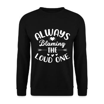 Toujours blâmer le fort - Sweat-shirt Unisexe - noir - Devant - Alina (178cm) & Michal (187cm)