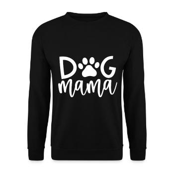 Dog mom - Unisex Sweatshirt - black - Front - Alina (178cm) & Michal (187cm)