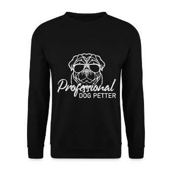 Animal de compagnie professionnel - Sweat-shirt Unisexe - noir - Devant - Alina (178cm) & Michal (187cm)